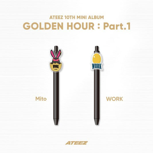 (Pre-Order) ATEEZ - [GOLDEN HOUR: PART.1] Acrylic Gel Pen (Random) (Official MD)