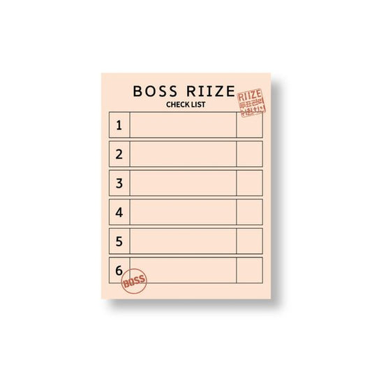 (Pre-Order) RIIZE - [BOSS RIIZE POP-UP MD] - MEMO PAD