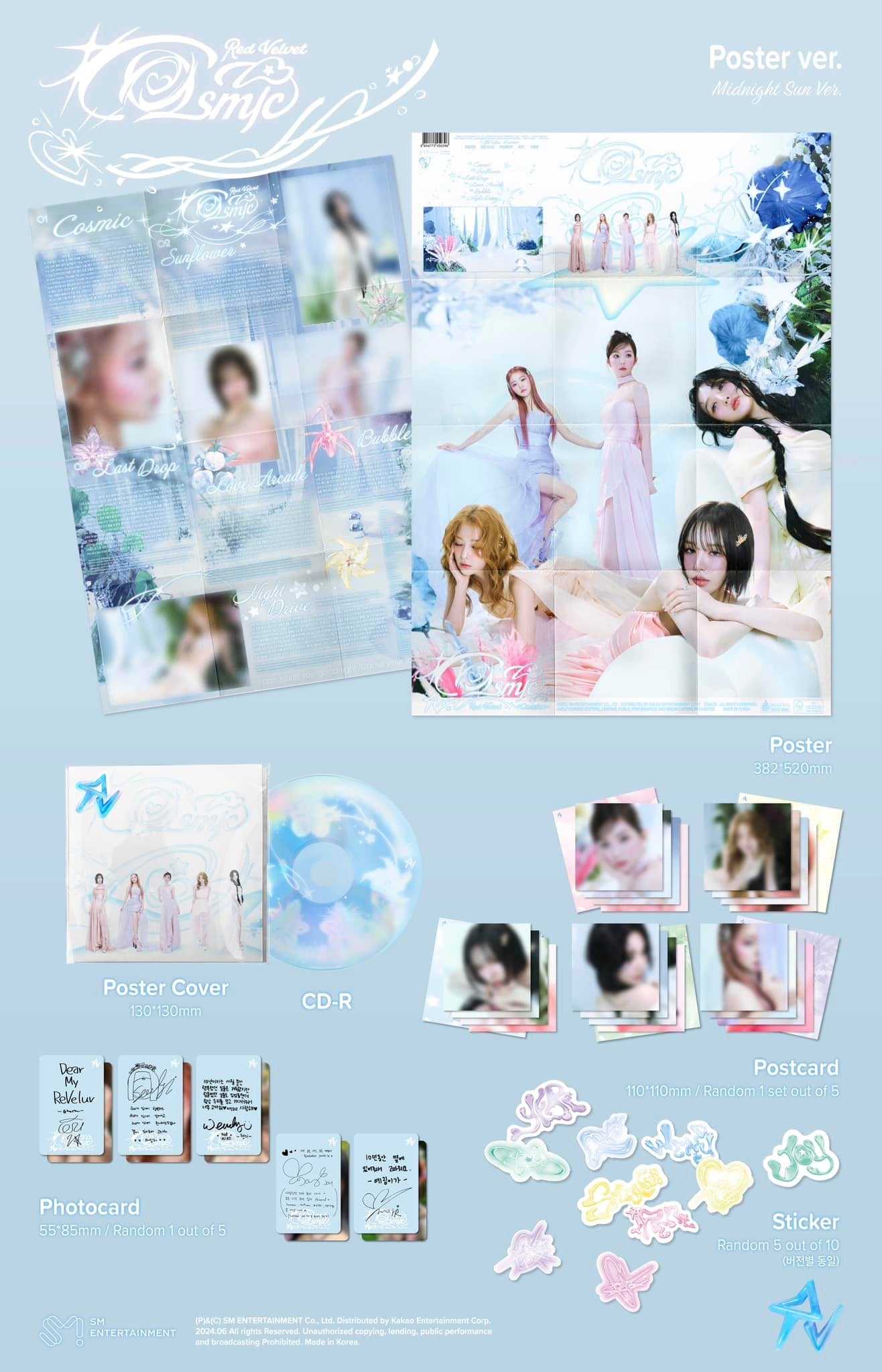 Red Velvet [ Cosmic ] - (Photobook, Postcard, Smini Versions)