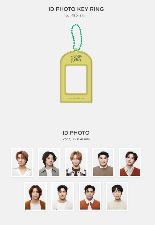 Super Junior - ID Keyring + Random Trading Card Set