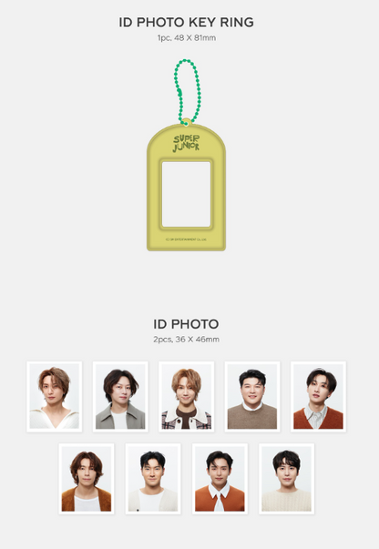 Super Junior - ID Keyring + Random Trading Card Set