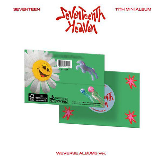 Seventeen - 11th Mini Album [SEVENTEENTH HEAVEN] Weverse Ver.(Random)